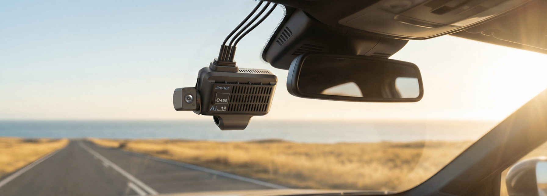 กล้อง AI DashCam ติดตั้งในรถ